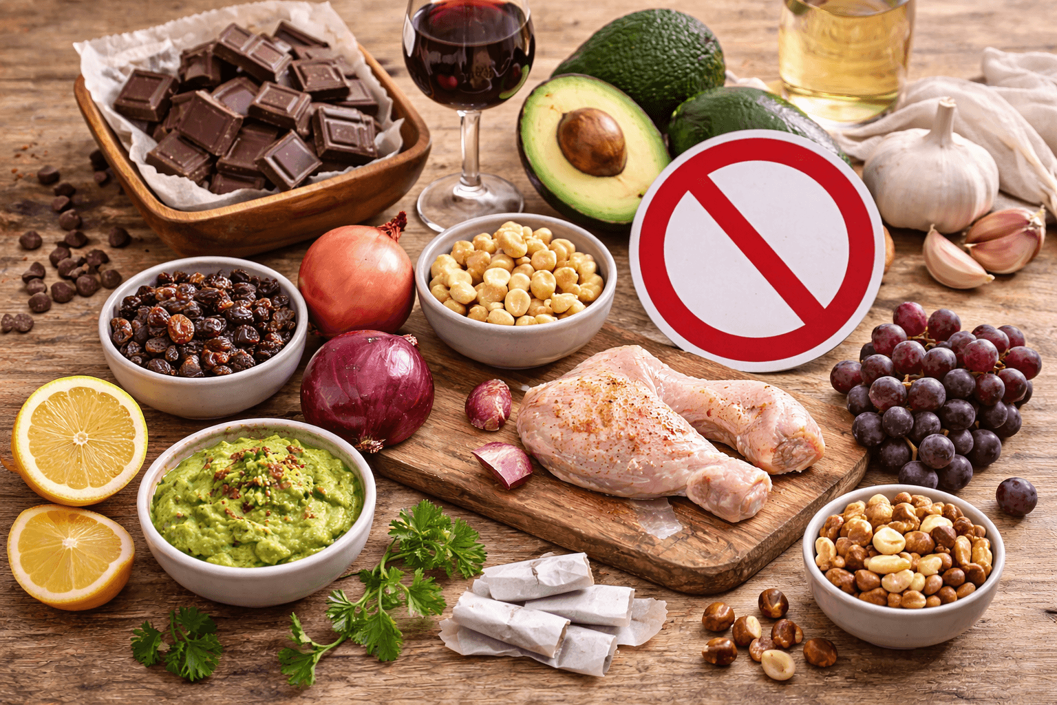 Foods dogs should never eat