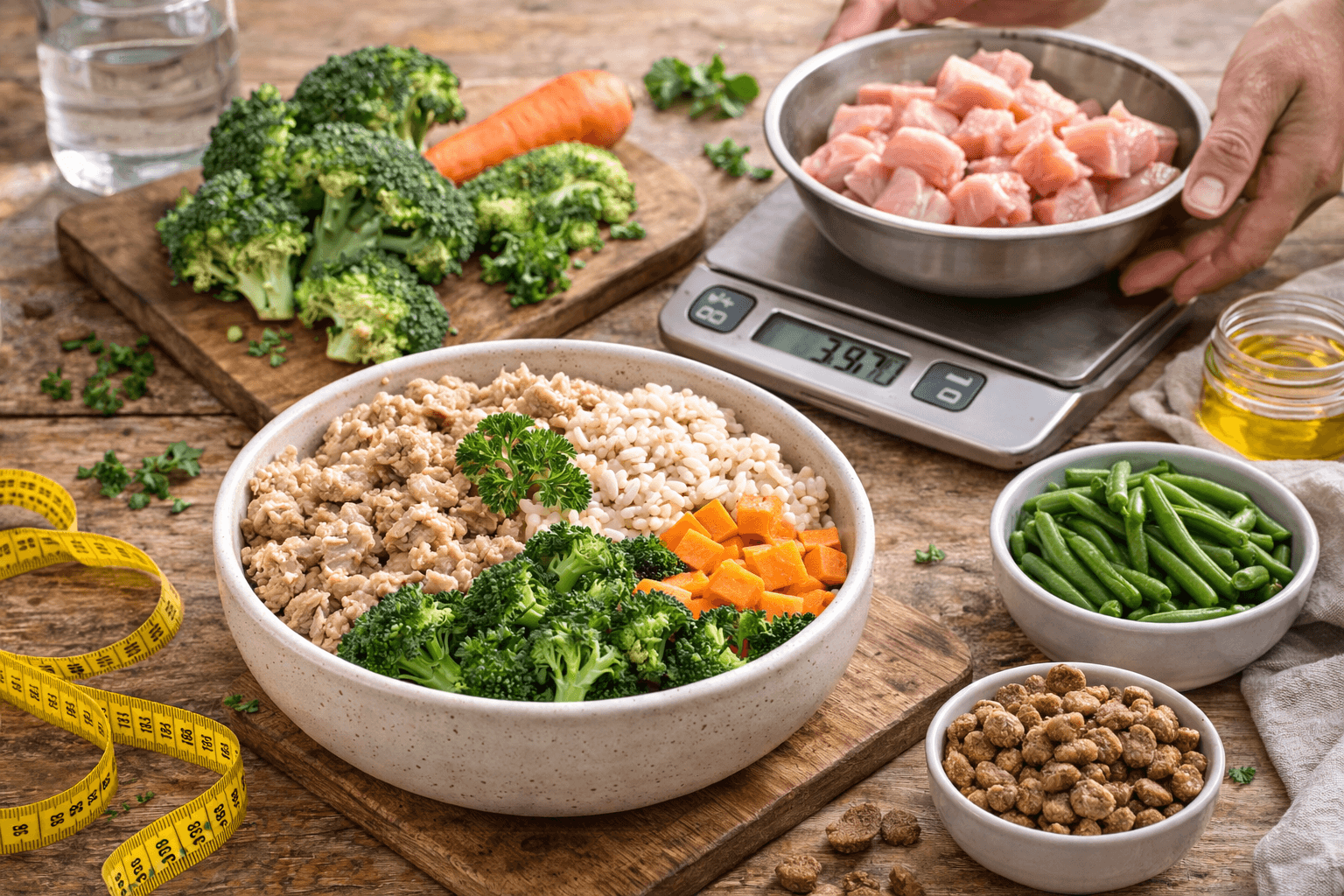 Homemade dog food for weight management