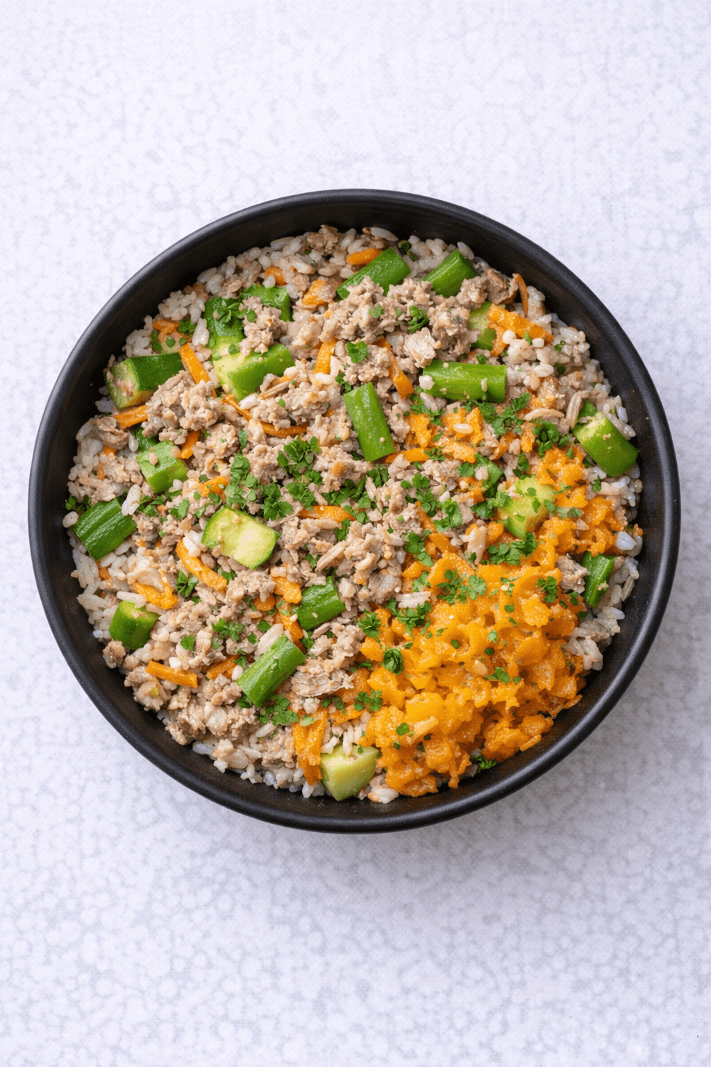 Lean turkey vegetable weight control bowl