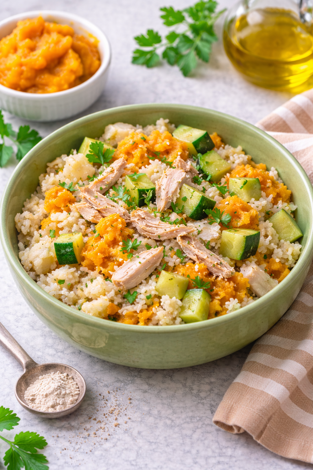 Chicken and pumpkin gentle digestion bowl