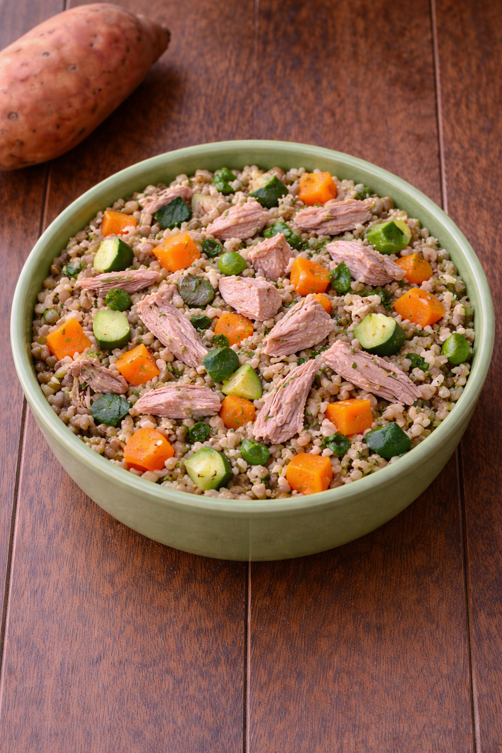 Duck and sweet potato allergy relief bowl