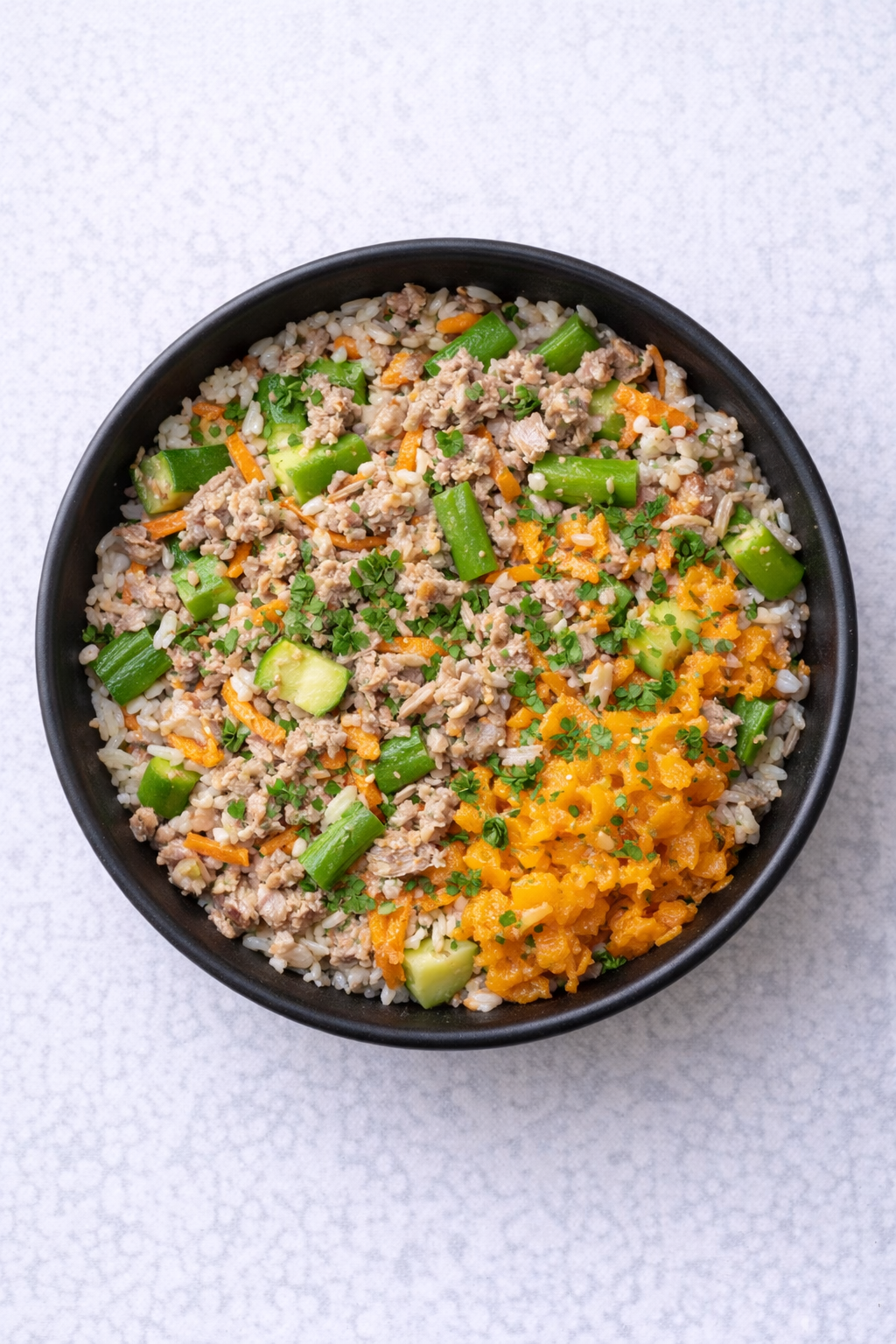 Lean turkey vegetable weight control bowl