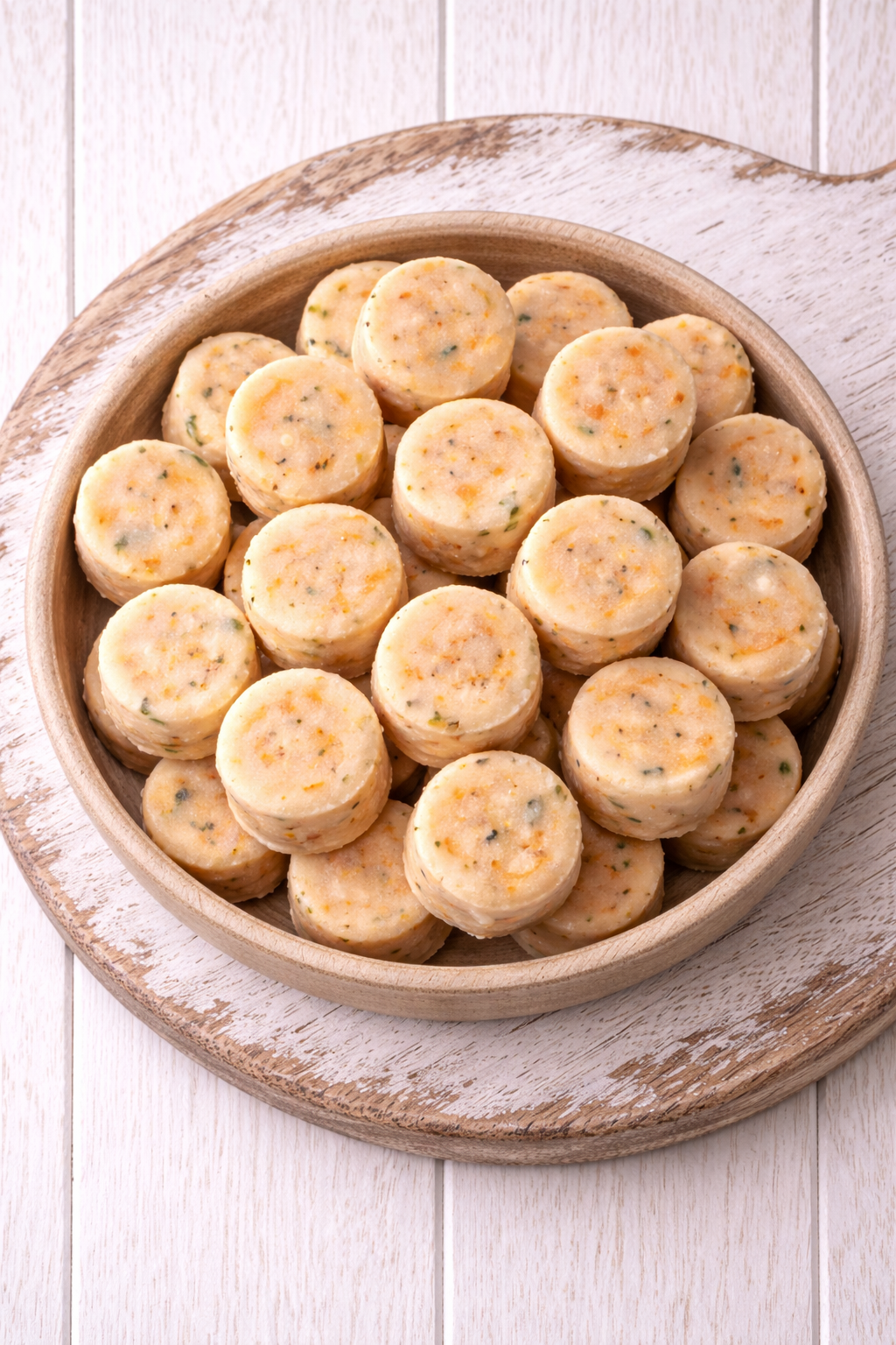 Sweet potato probiotic frozen dog bites